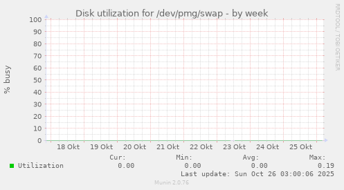 Disk utilization for /dev/pmg/swap